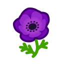 Purple Windflowers Animal Crossing New Horizons | ACNH Critter - Nookmall