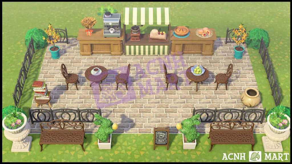 Best ACNH Outdoor Dark Cafe | Animal Crossing Ideas and Tips