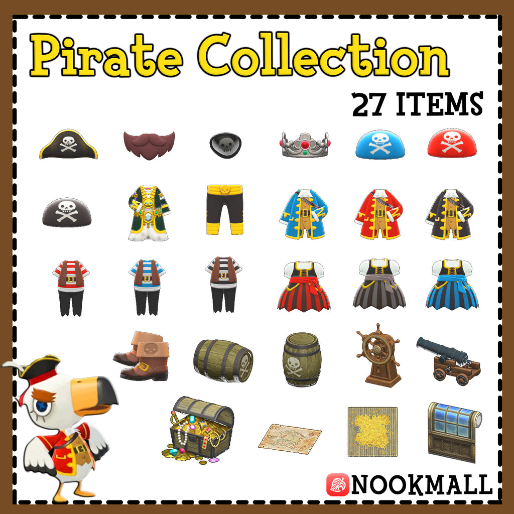 Animal Crossing New Horizons Pirate Items