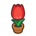 Red Tulip Plant Animal Crossing New Horizons | ACNH Critter - Nookmall
