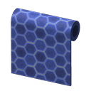 Blue Honeycomb-Tile Wall