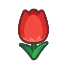 Red Tulips Animal Crossing New Horizons | ACNH Critter - Nookmall