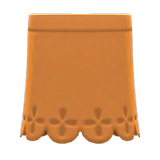 Cut-Pleather Skirt