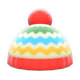 Colorful Striped Knit Cap