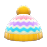 Colorful Striped Knit Cap