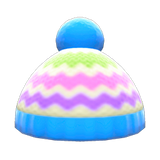 Colorful Striped Knit Cap