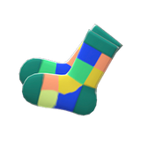 Color-Blocked Socks Animal Crossing New Horizons | ACNH Items - Nookmall
