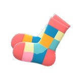 Color-Blocked Socks Animal Crossing New Horizons | ACNH Items - Nookmall