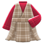 Checkered Jumper Dress Animal Crossing New Horizons | ACNH Items - Nookmall