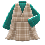 Checkered Jumper Dress Animal Crossing New Horizons | ACNH Items - Nookmall