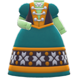 Cold-Country Dress Animal Crossing New Horizons | ACNH Items - Nookmall