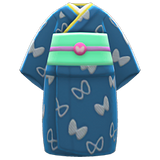 Butterfly Visiting Kimono Animal Crossing New Horizons | ACNH Items - Nookmall
