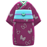 Butterfly Visiting Kimono Animal Crossing New Horizons | ACNH Items - Nookmall