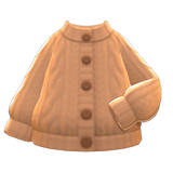 Aran-Knit Cardigan Animal Crossing New Horizons | ACNH Items - Nookmall