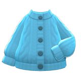 Aran-Knit Cardigan Animal Crossing New Horizons | ACNH Items - Nookmall