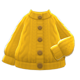 Aran-Knit Cardigan Animal Crossing New Horizons | ACNH Items - Nookmall