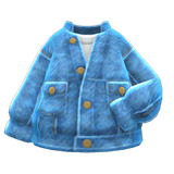 Acid-Washed Jacket Animal Crossing New Horizons | ACNH Items - Nookmall