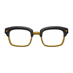 Squared Browline Glasses