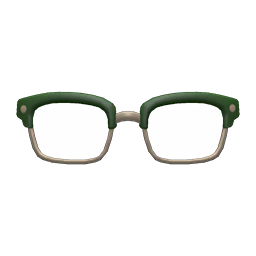 Squared Browline Glasses