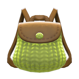 Knitted-Grass Backpack Animal Crossing New Horizons | ACNH Items - Nookmall
