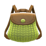Knitted-Grass Backpack Animal Crossing New Horizons | ACNH Items - Nookmall