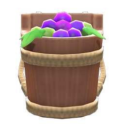 Grape-Harvest Basket Animal Crossing New Horizons | ACNH Items - Nookmall