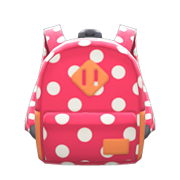 Polka-Dot Backpack Animal Crossing New Horizons | ACNH Items - Nookmall
