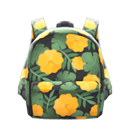 Botanical-Print Backpack Animal Crossing New Horizons | ACNH Items - Nookmall