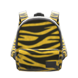 Zebra-Print Backpack Animal Crossing New Horizons | ACNH Items - Nookmall
