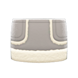 Faux-Shearling Skirt