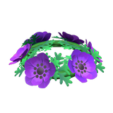 Purple Windflower Crown