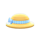 Ribboned Straw Hat