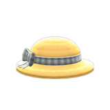 Ribboned Straw Hat