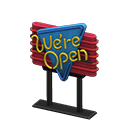 Diner Neon Sign Animal Crossing New Horizons | ACNH Critter - Nookmall