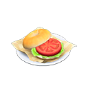 Tomato Bagel Sandwich Animal Crossing New Horizons | ACNH Critter - Nookmall