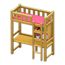 Loft Bed With Desk Animal Crossing New Horizons | ACNH Critter - Nookmall