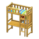 Loft Bed With Desk Animal Crossing New Horizons | ACNH Critter - Nookmall