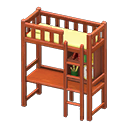 Loft Bed With Desk Animal Crossing New Horizons | ACNH Critter - Nookmall