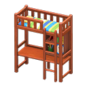 Loft Bed With Desk Animal Crossing New Horizons | ACNH Critter - Nookmall