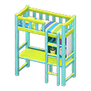 Loft Bed With Desk Animal Crossing New Horizons | ACNH Critter - Nookmall