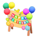 Birthday Sign Animal Crossing New Horizons | ACNH Critter - Nookmall