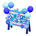 Birthday Sign Animal Crossing New Horizons | ACNH Critter - Nookmall