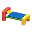 Wooden-Block Bed Animal Crossing New Horizons | ACNH Critter - Nookmall