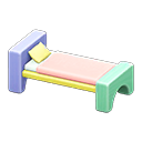 Wooden-Block Bed Animal Crossing New Horizons | ACNH Critter - Nookmall
