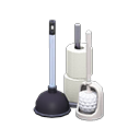 Toilet-Cleaning Set Animal Crossing New Horizons | ACNH Critter - Nookmall