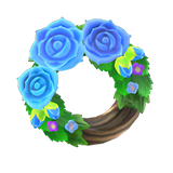 Blue Rose Wreath DIY Recipe