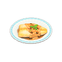 Sautéed Olive Flounder Animal Crossing New Horizons | ACNH Critter - Nookmall
