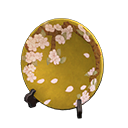 Golden Decorative Plate Animal Crossing New Horizons | ACNH Critter - Nookmall