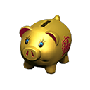 Golden Piggy Bank Animal Crossing New Horizons | ACNH Critter - Nookmall