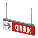 Hanging Guide Sign Animal Crossing New Horizons | ACNH Items - Nookmall